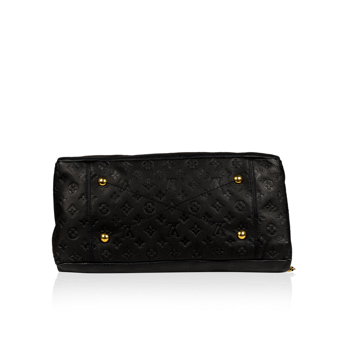 Louis Vuitton Artsy MM Black Monogram Empreinte Leather Bag + Zippy Wallet
