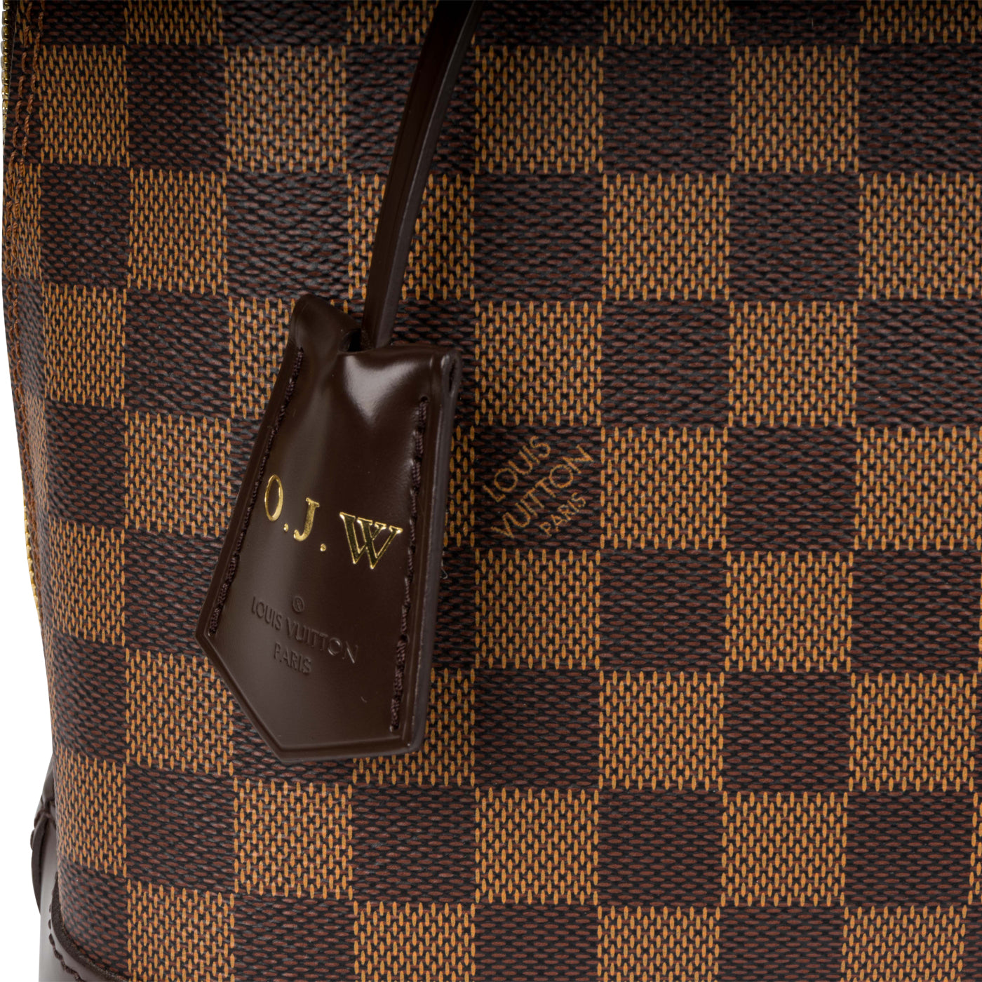 2004 Louis Vuitton Brown Damier Ebene Coated Canvas & Calfskin Leather Alma  PM