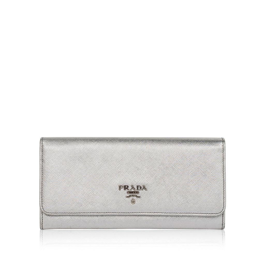 Metallic Saffiano Wallet