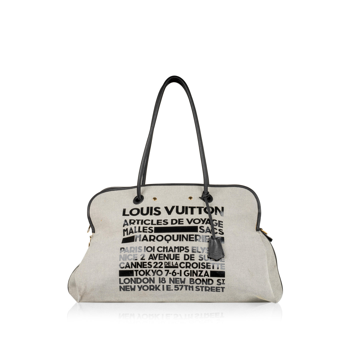 Louis Vuitton Olive Green Canvas Articles de Voyage Tote Bag., Lot #17021