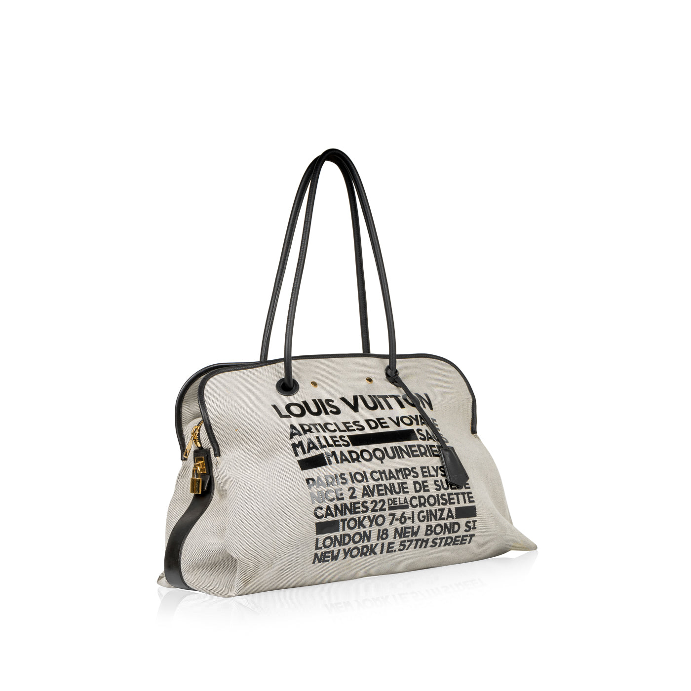 Louis Vuitton Articles De Voyage Malle Canvas Handbag Grey - THE PURSE  AFFAIR
