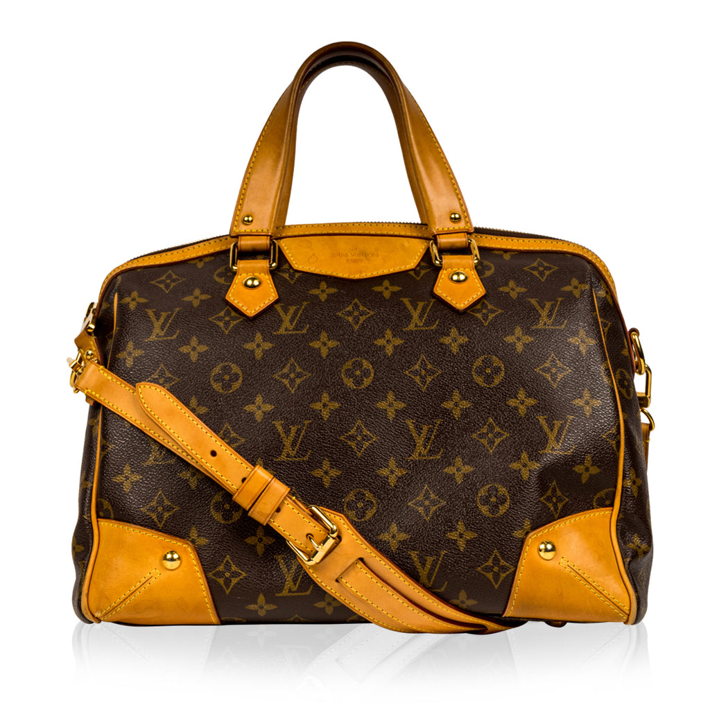Louis Vuitton leather, bowling vanity, monogrammed handbag in brown and tan  photographed on a white background Stock Photo - Alamy