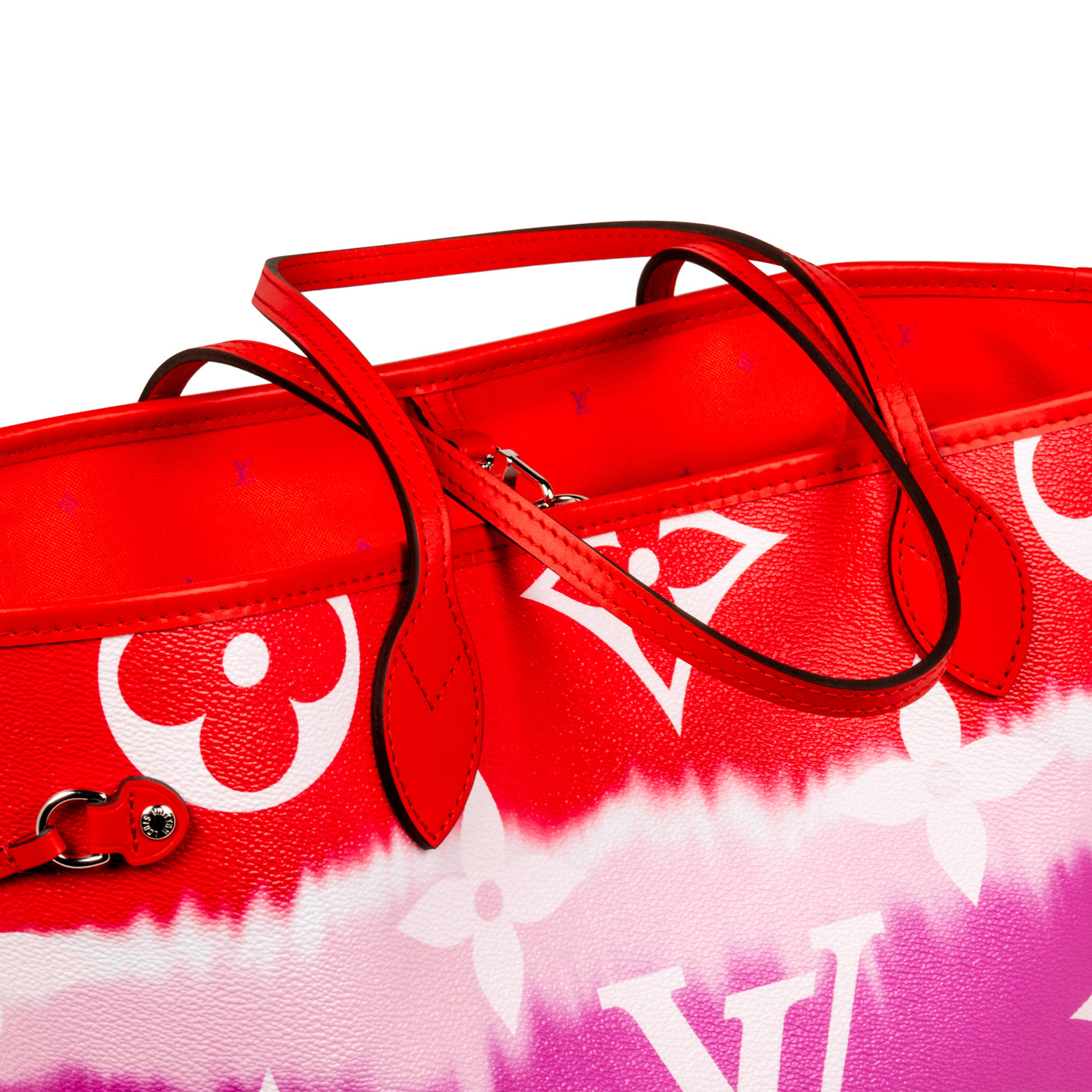 Louis Vuitton Escale Neverfull MM M45127 Rouge Red Pink Watercolor Mon –  Gaby's Bags