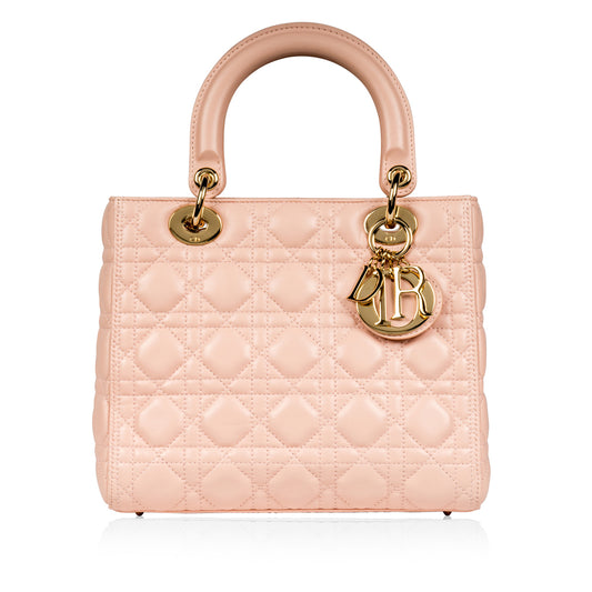 Lady Dior Medium - Blush PInk