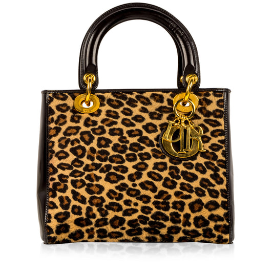 Lady Dior Medium - Leopard Fur
