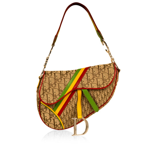 Rasta Saddle Bag - Vintage