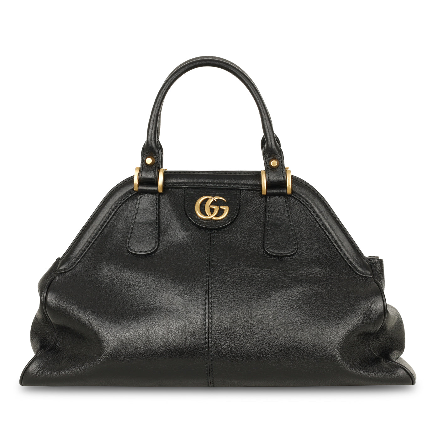 Gucci - Rebelle Shoulder Bag - Black Calfskin - Excellent