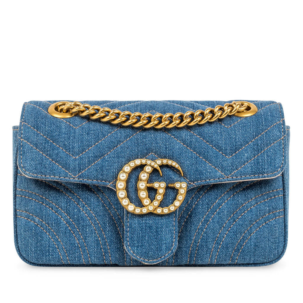 GG Marmont Mini - Denim