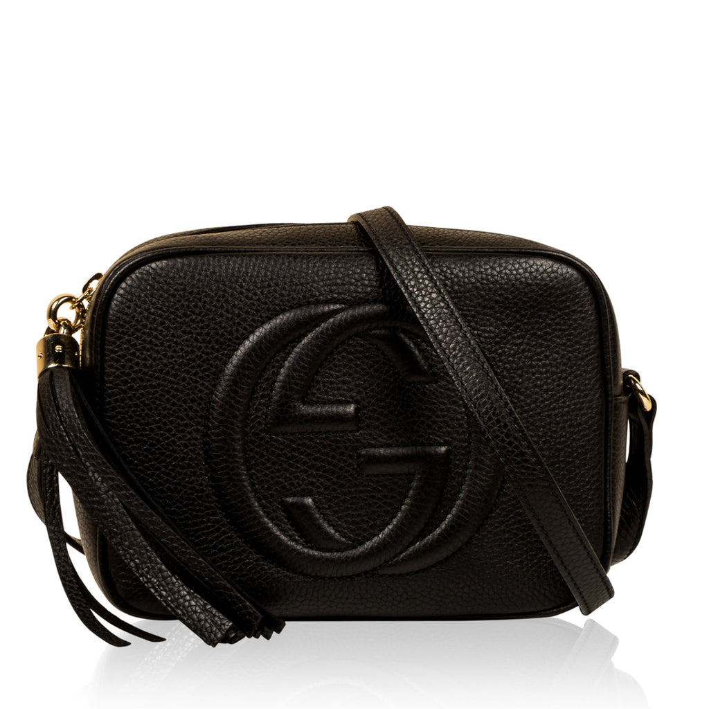 Gucci Soho Disco Crossbody Bag Leather Small Black 2313161
