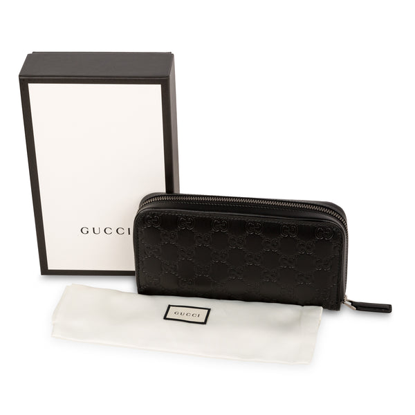 Signature GG Zip around large wallet