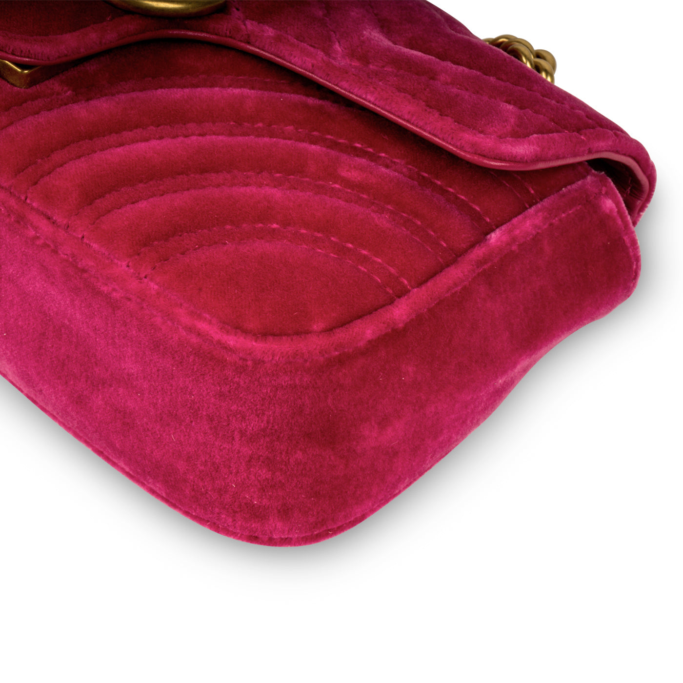 Mini Velvet Marmont - Fuschia