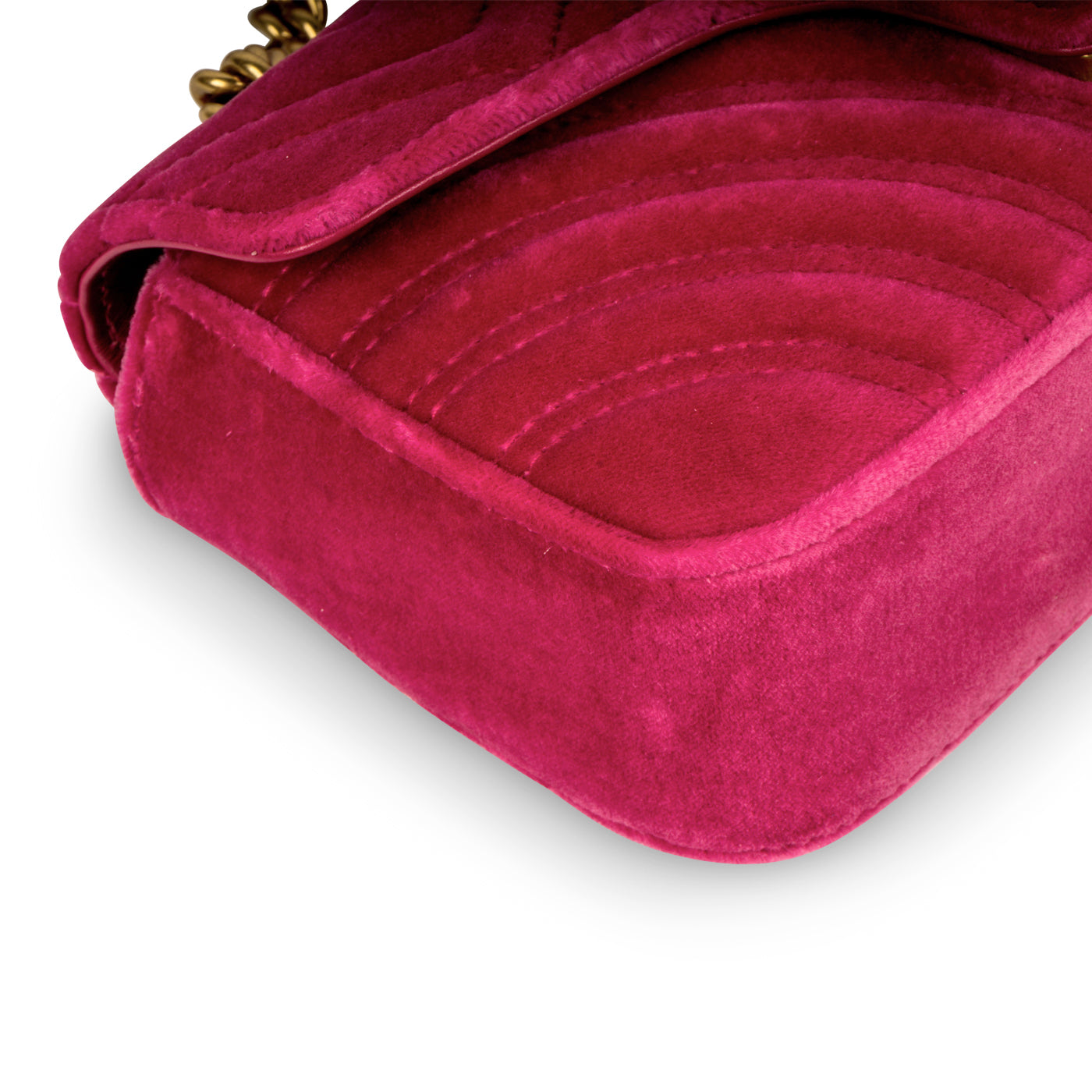 Mini Velvet Marmont - Fuschia