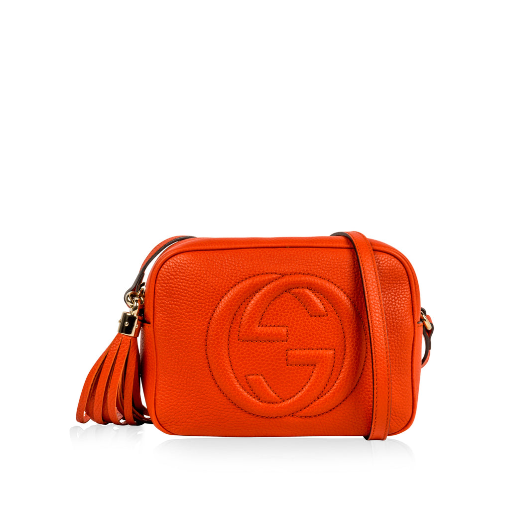 Gucci Orange Leather Soho Disco Shoulder Bag Gucci