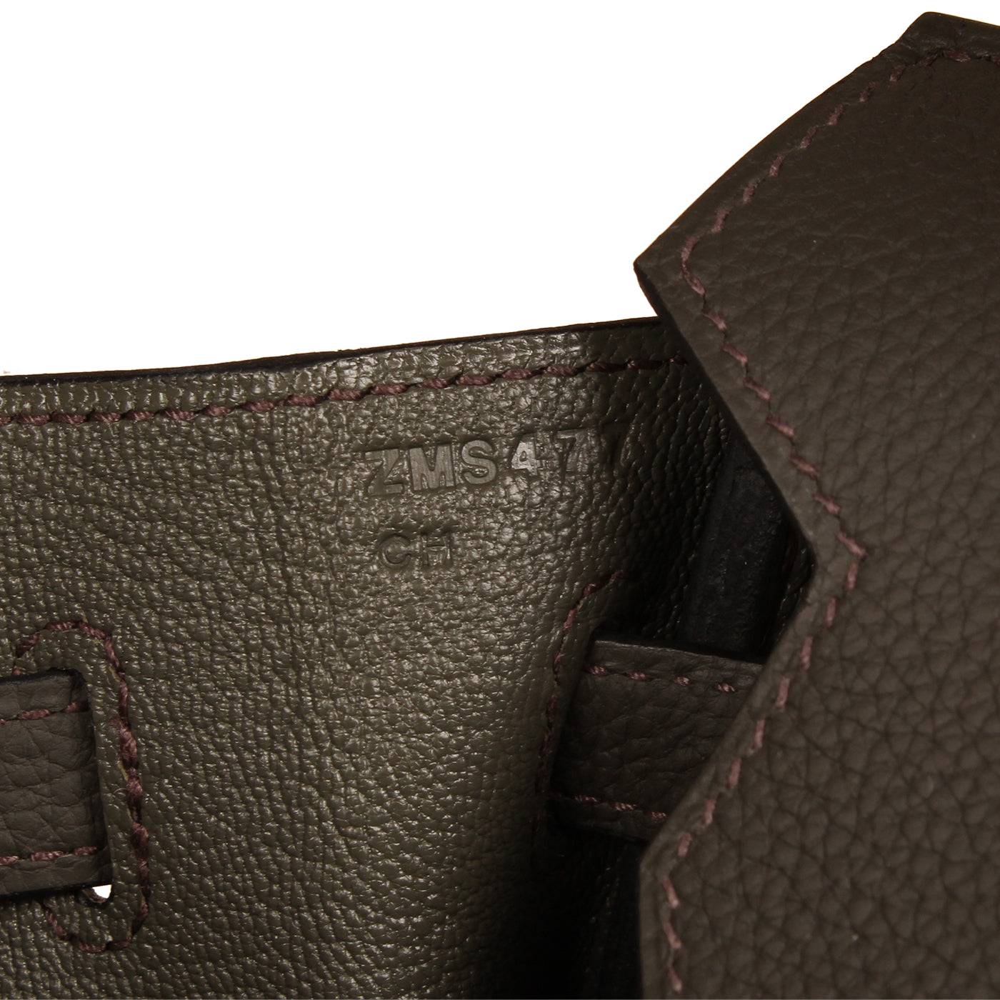 Birkin 25 - Vert De Gris Togo - GHW