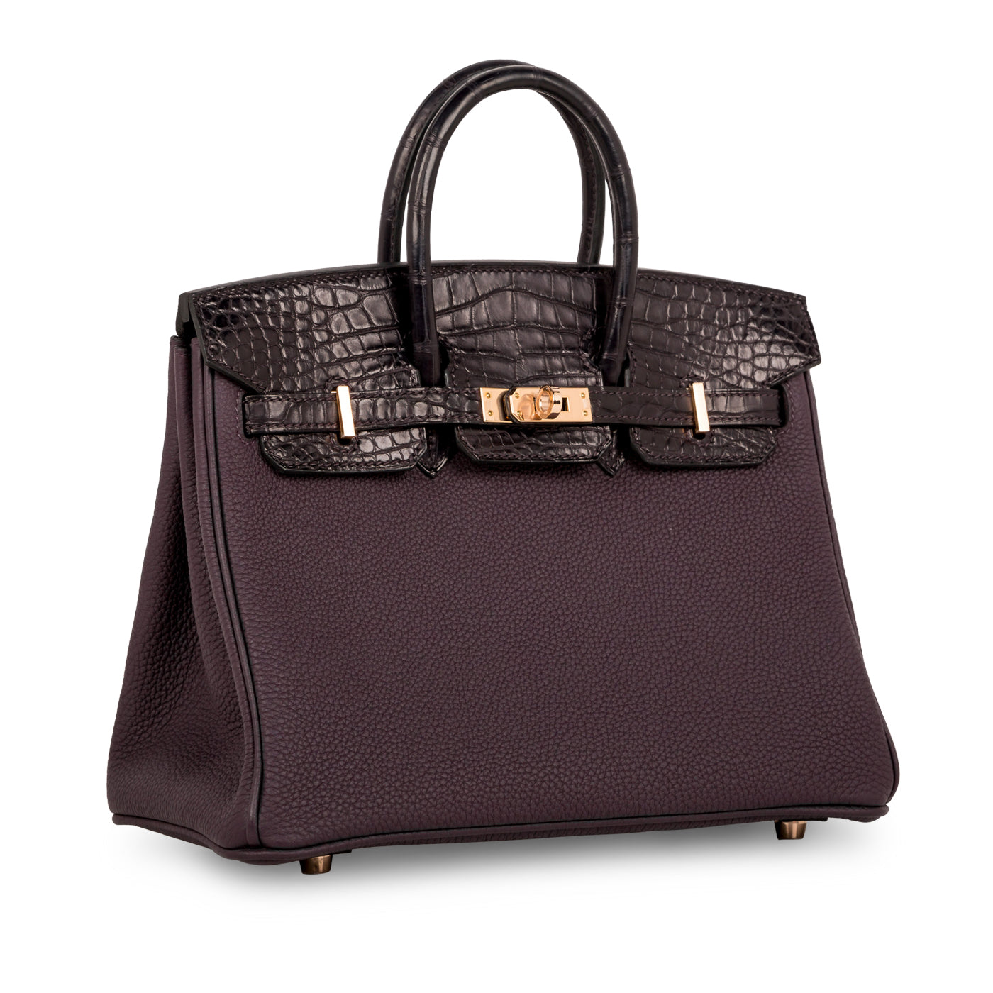 Birkin 25 Touch - Raisin Prunoir Togo/Alligator