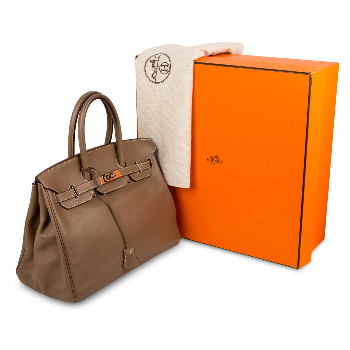 Birkin 35 - Etoupe Swift - PHW