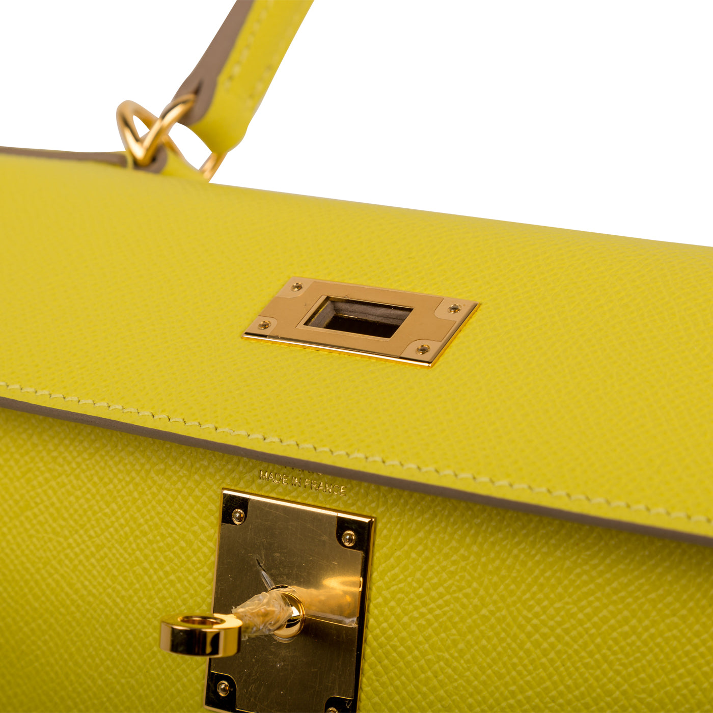 Kelly 28 - Lime Epsom Sellier