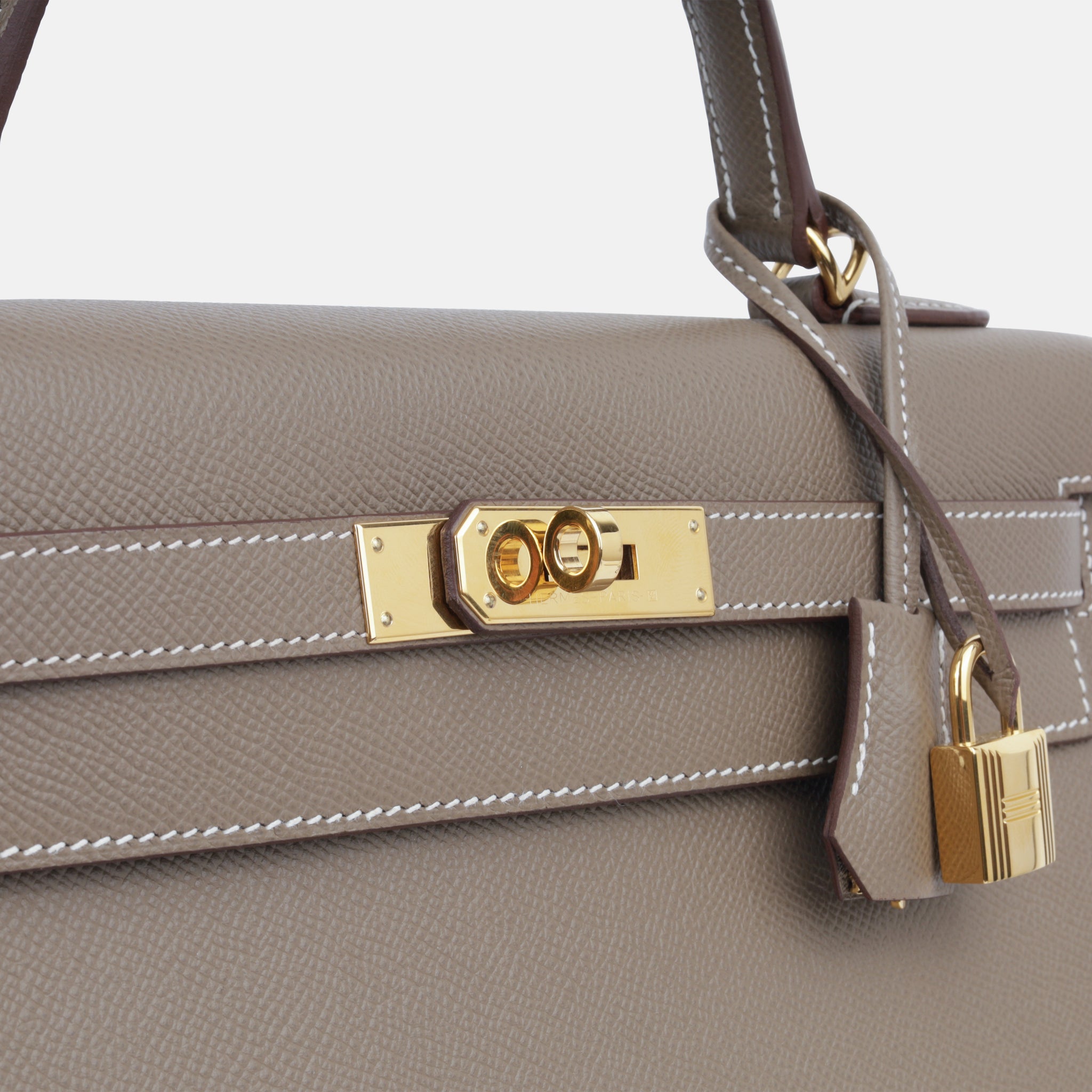 Hermès Kelly 32 Etoupe Sellier Bag