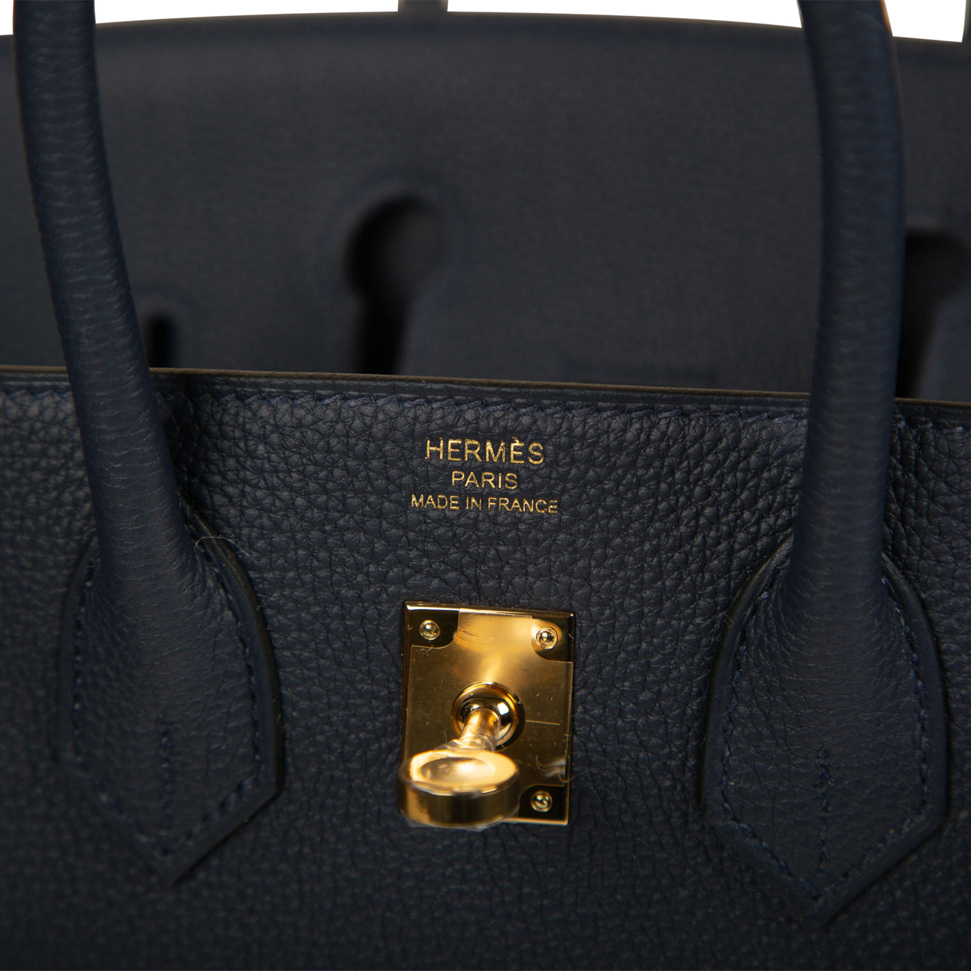 Hermes Birkin 25: Blue Leather Handbag