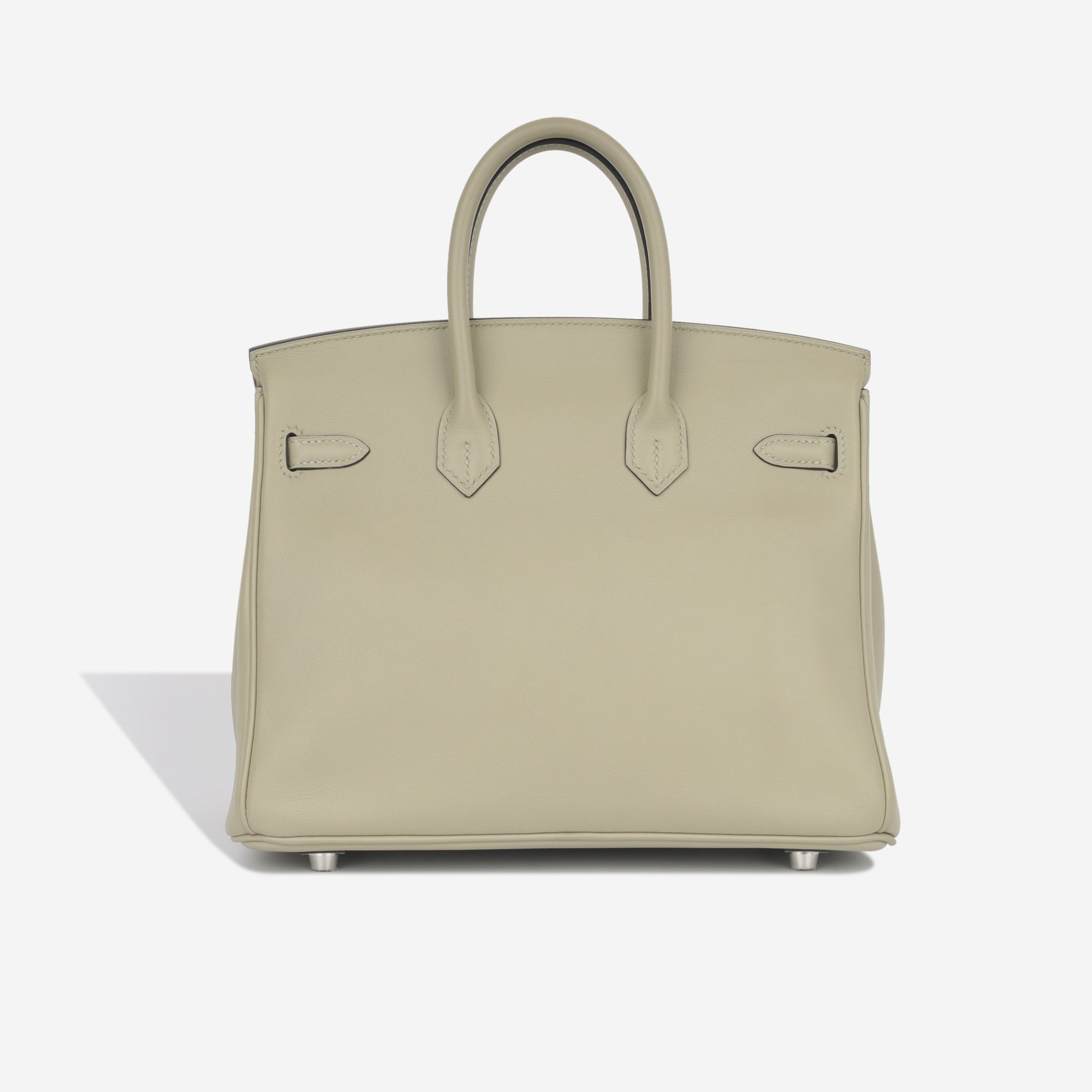 HERMÈS Limited Edition Birkin In & Out 25 handbag in White Swift