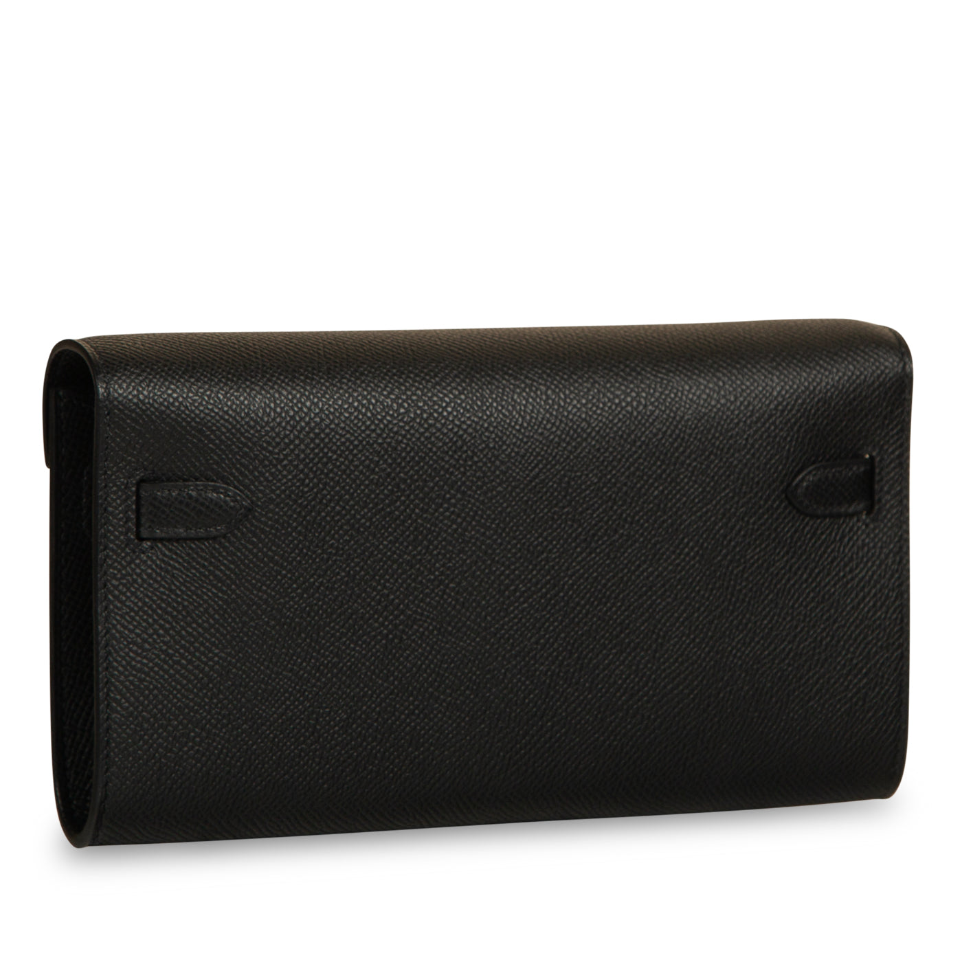 Kelly Classique To Go Wallet - Noir Epsom