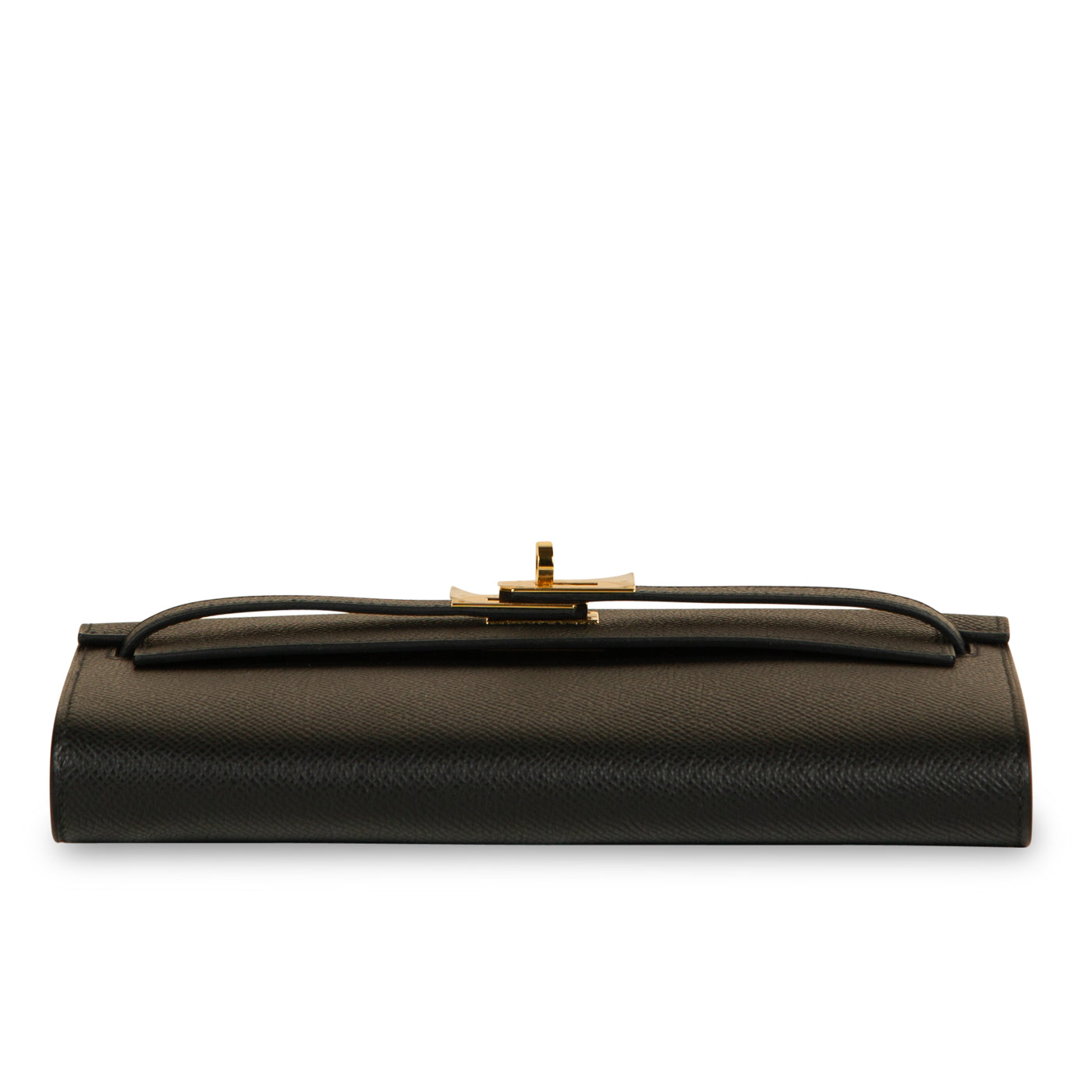 Kelly Classique To Go Wallet - Noir Epsom