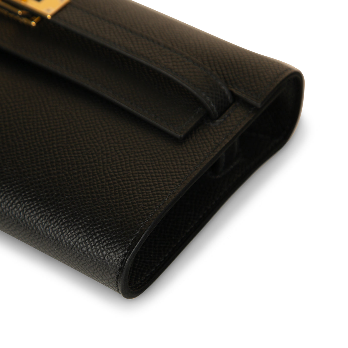 Kelly Classique To Go Wallet - Noir Epsom