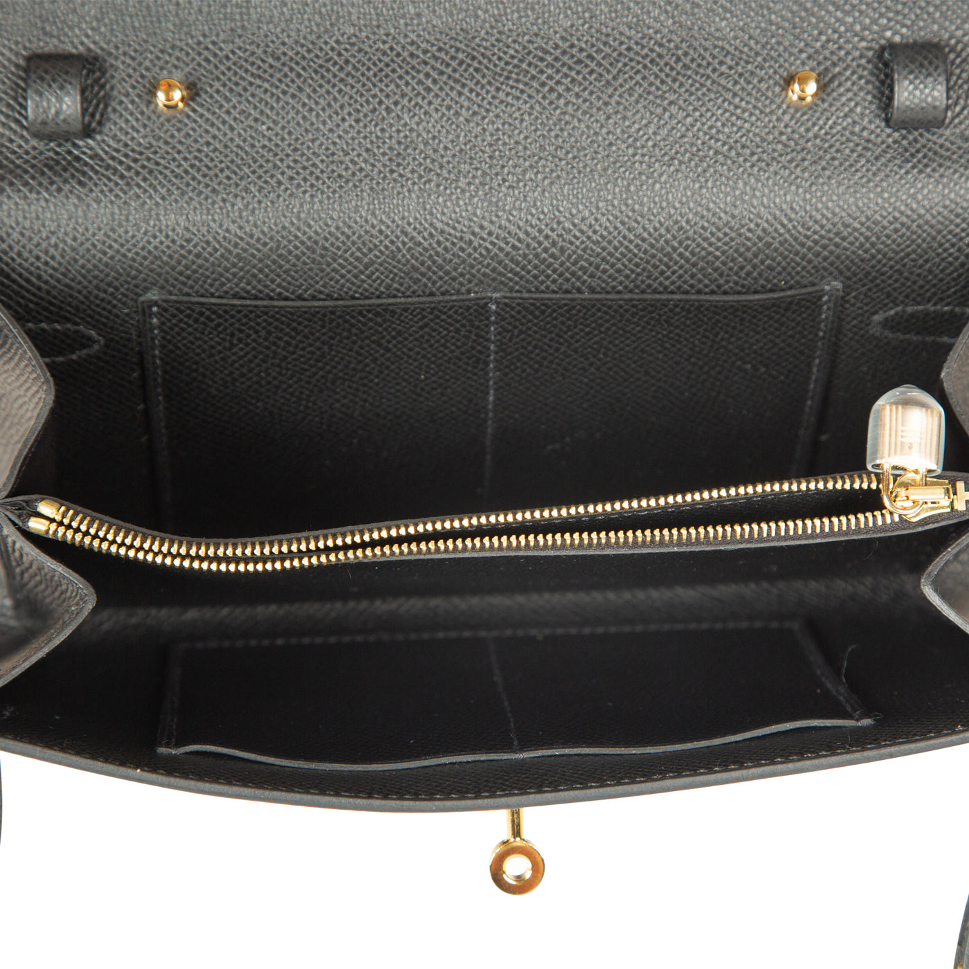 Kelly Classique To Go Wallet - Noir Epsom