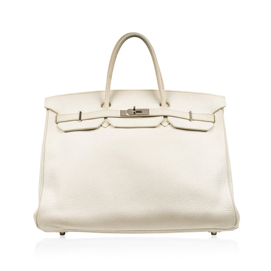 Birkin 40cm - White Togo - PHW