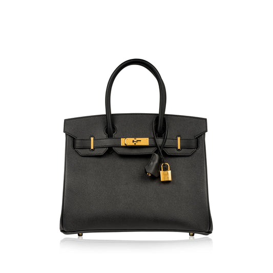Birkin 30 - Black Epsom