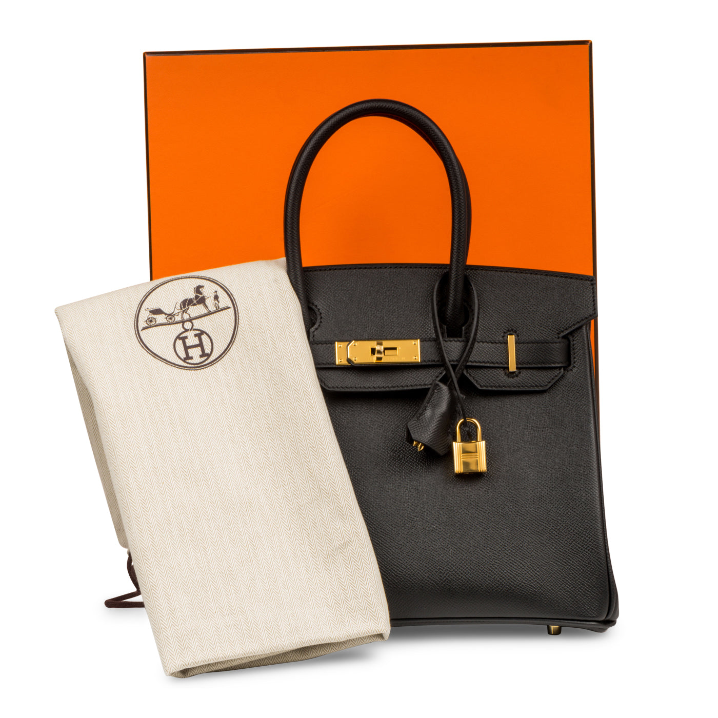 Brand New Hermes Black Noir Epsom GHW Birkin 30 Handbag Gold Hardware –  MAISON de LUXE