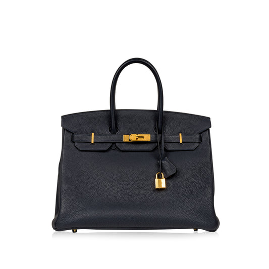 Birkin 35 - Blue Indigo Togo - GHW
