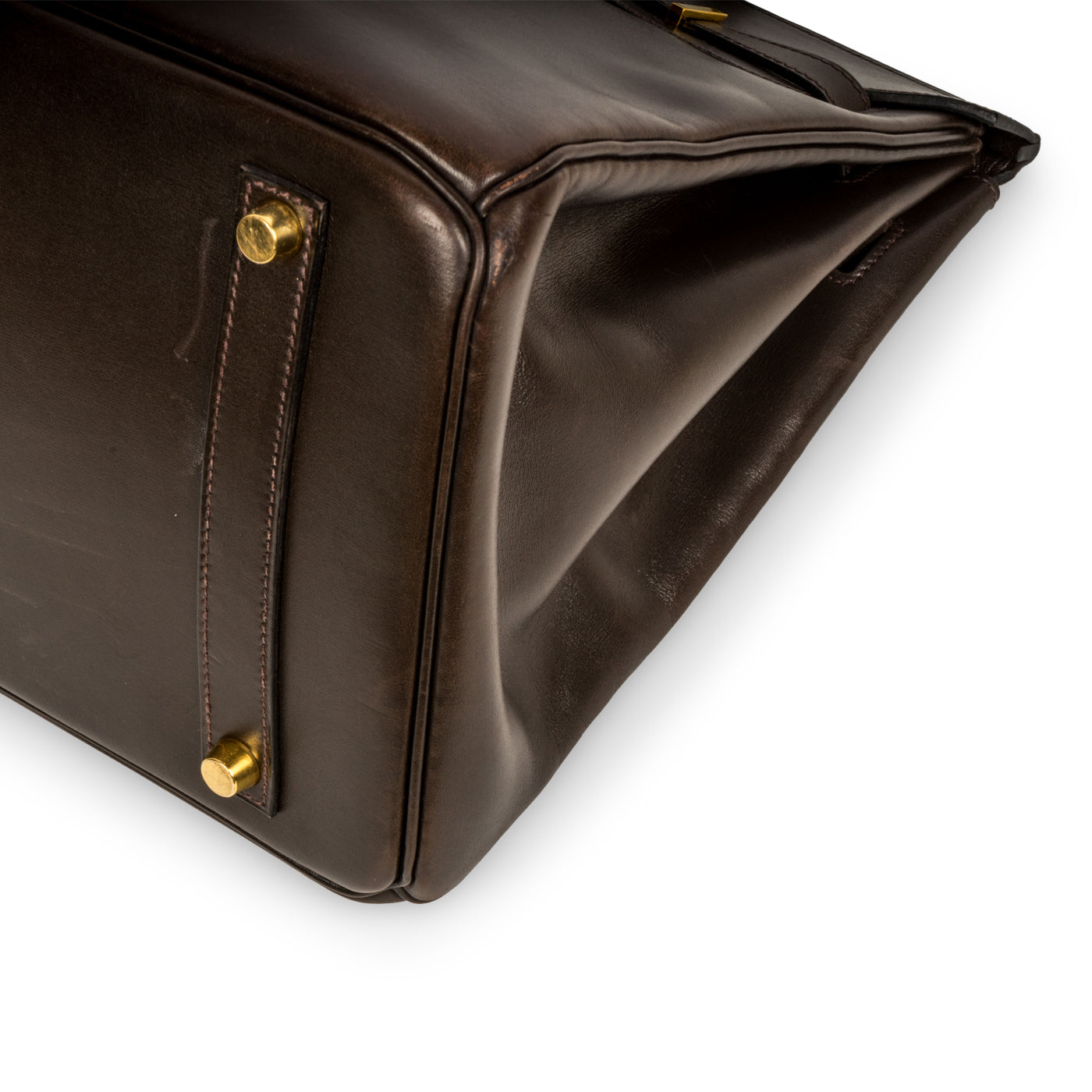 HERMES BIRKIN 35 Handbag Vibrato Box Calf Raisin ☐H 23◎ 17209