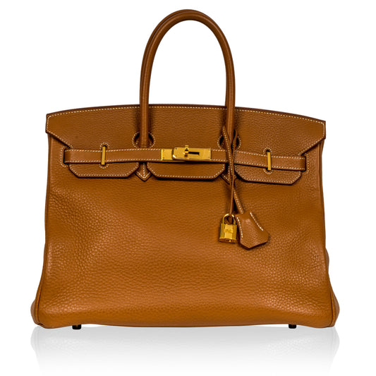 Birkin 35 - Gold Taurillon Clemence