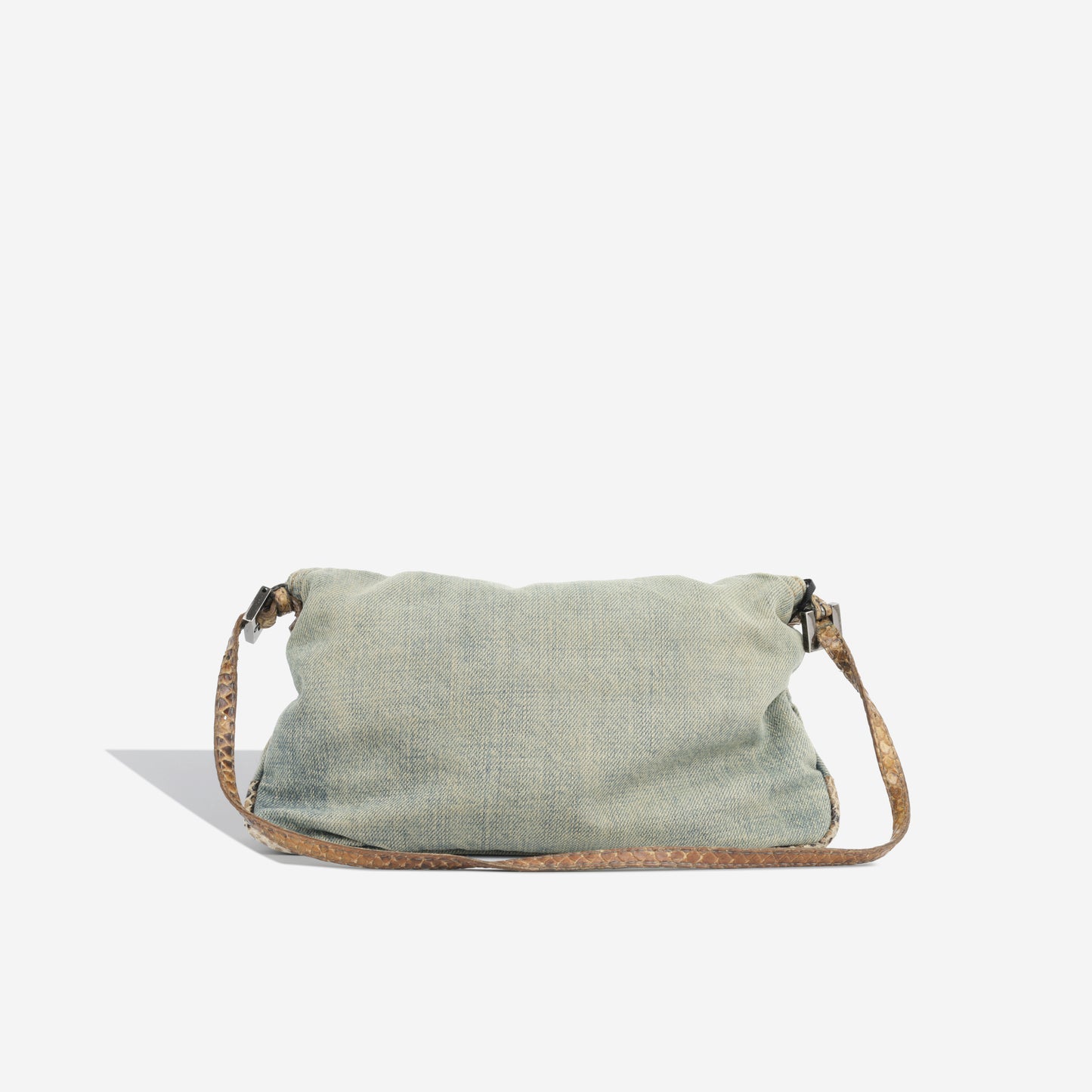 Baguette Bag - Denim and Python