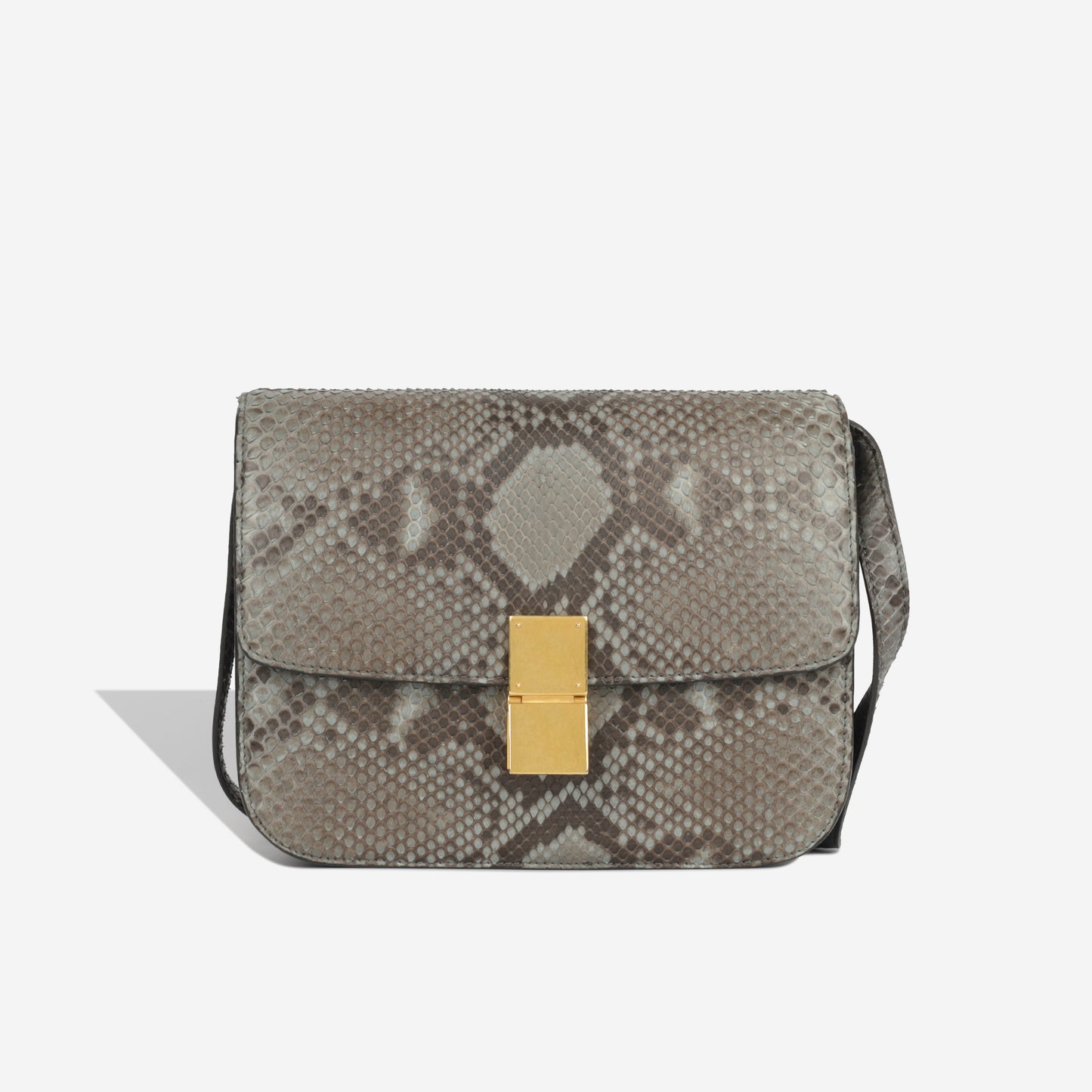 Medium Classic Box Bag - Python