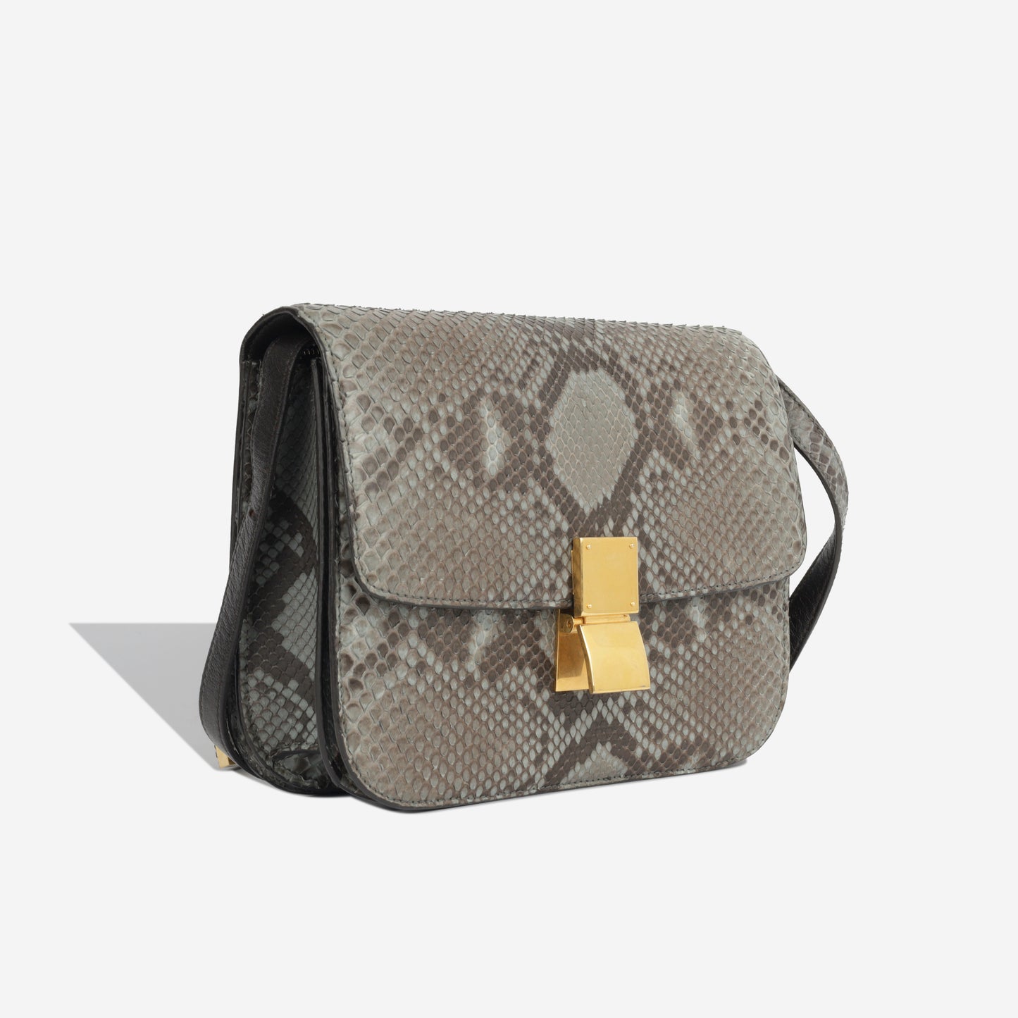 Medium Classic Box Bag - Python