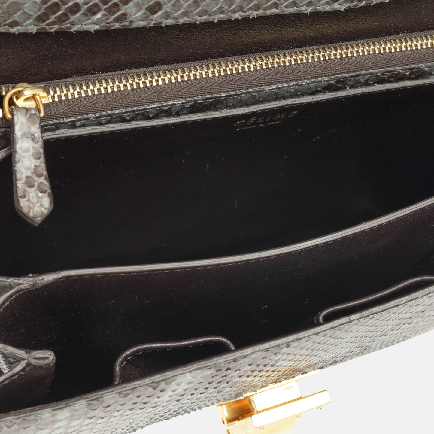 Medium Classic Box Bag - Python