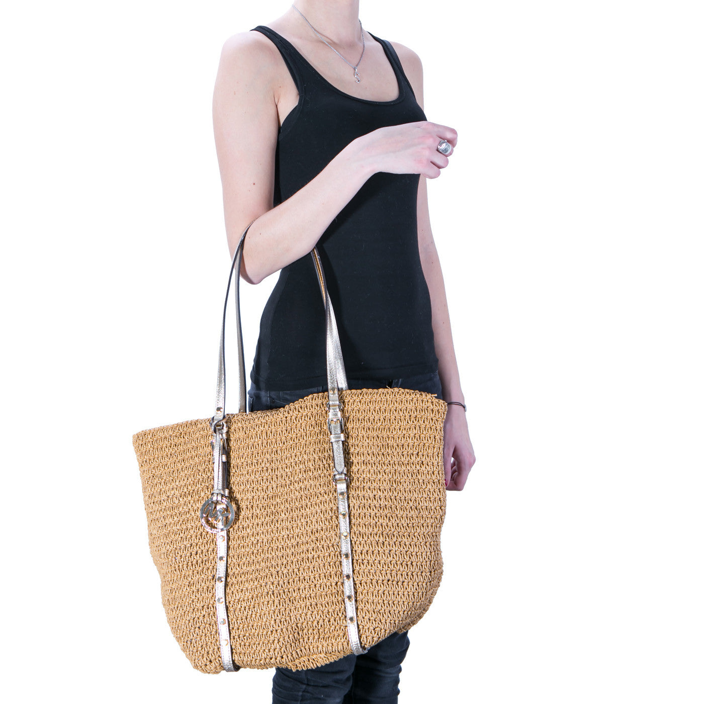 Studded Straw / LG Shopper - Bagista