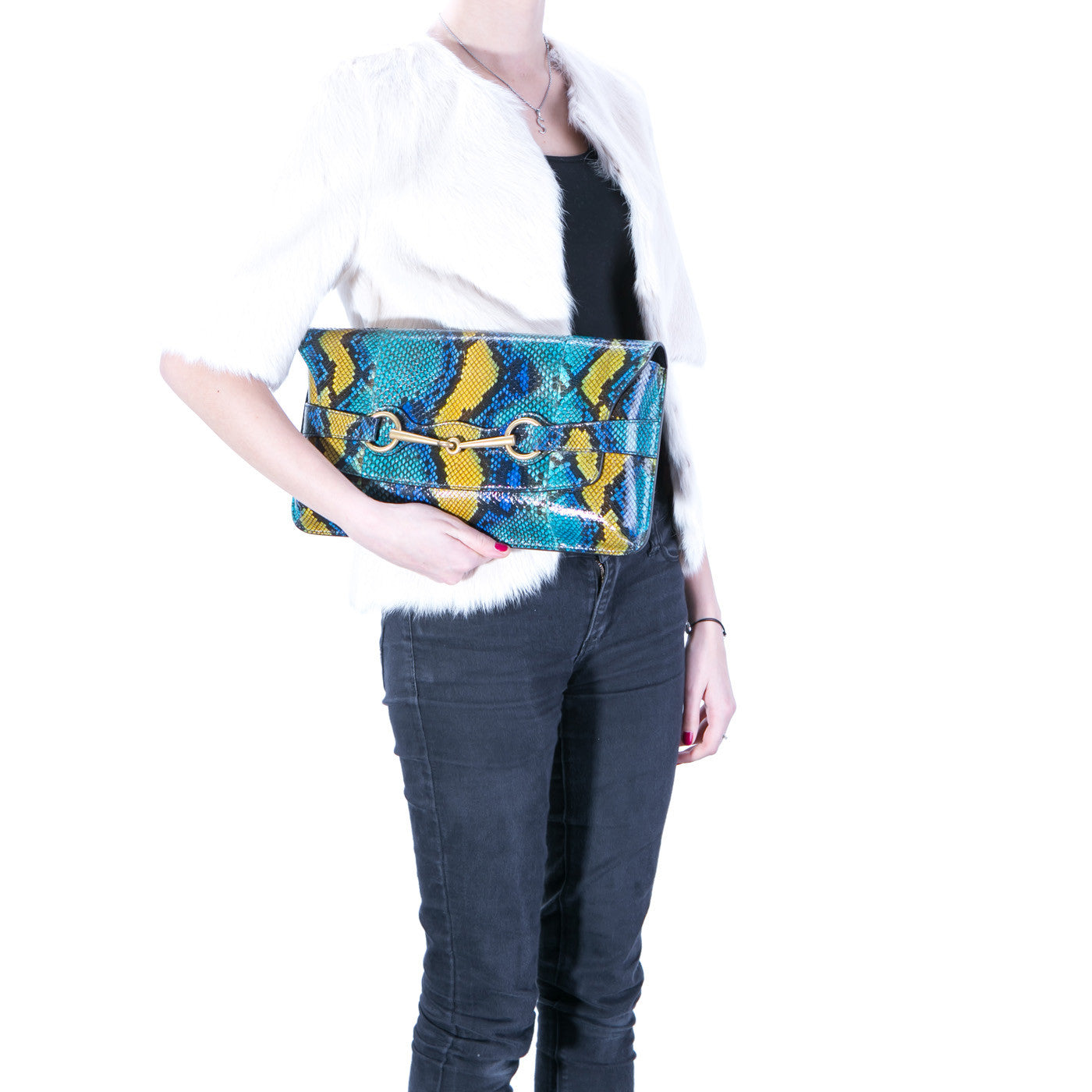 Bright Bit Python Clutch - Bagista