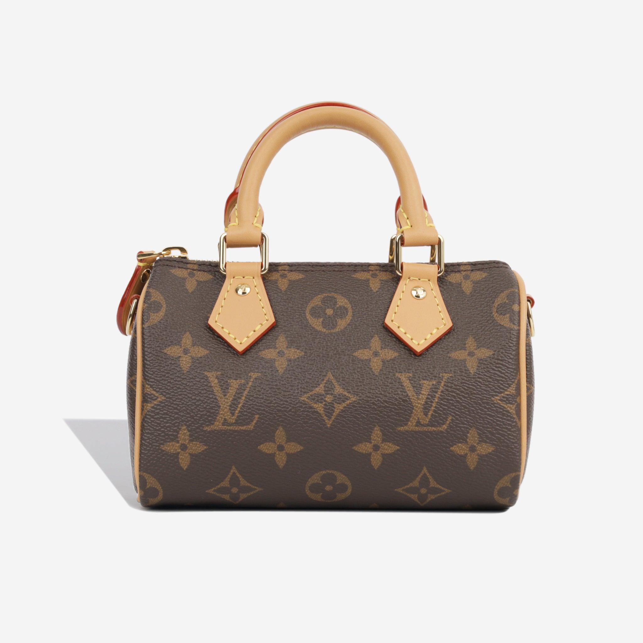 Louis Vuitton Brown Monogram Canvas Gold Tone Mini Historic