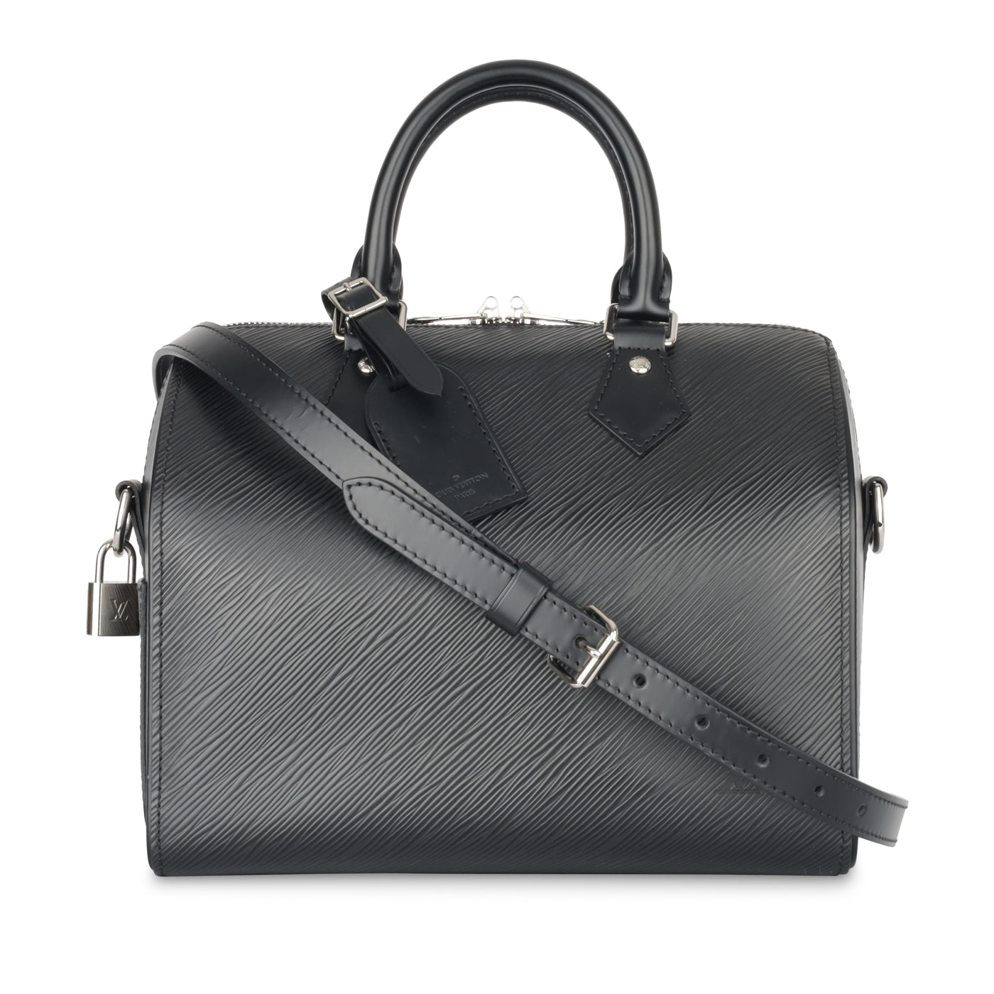 Louis Vuitton Black Epi Leather Speedy Bandouliere 25 Bag