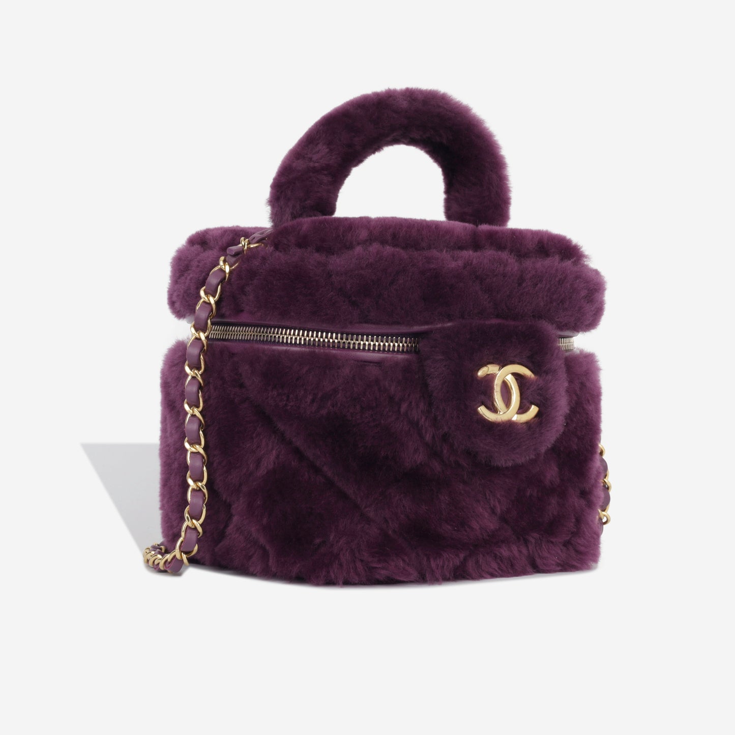 Shearling Vanity Case