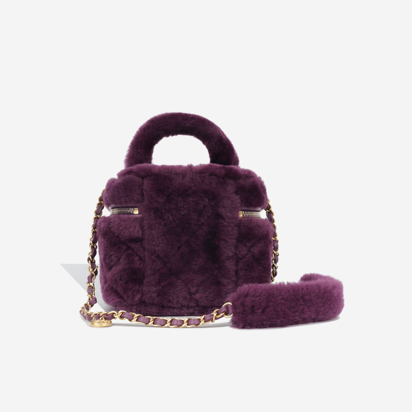 Shearling Vanity Case