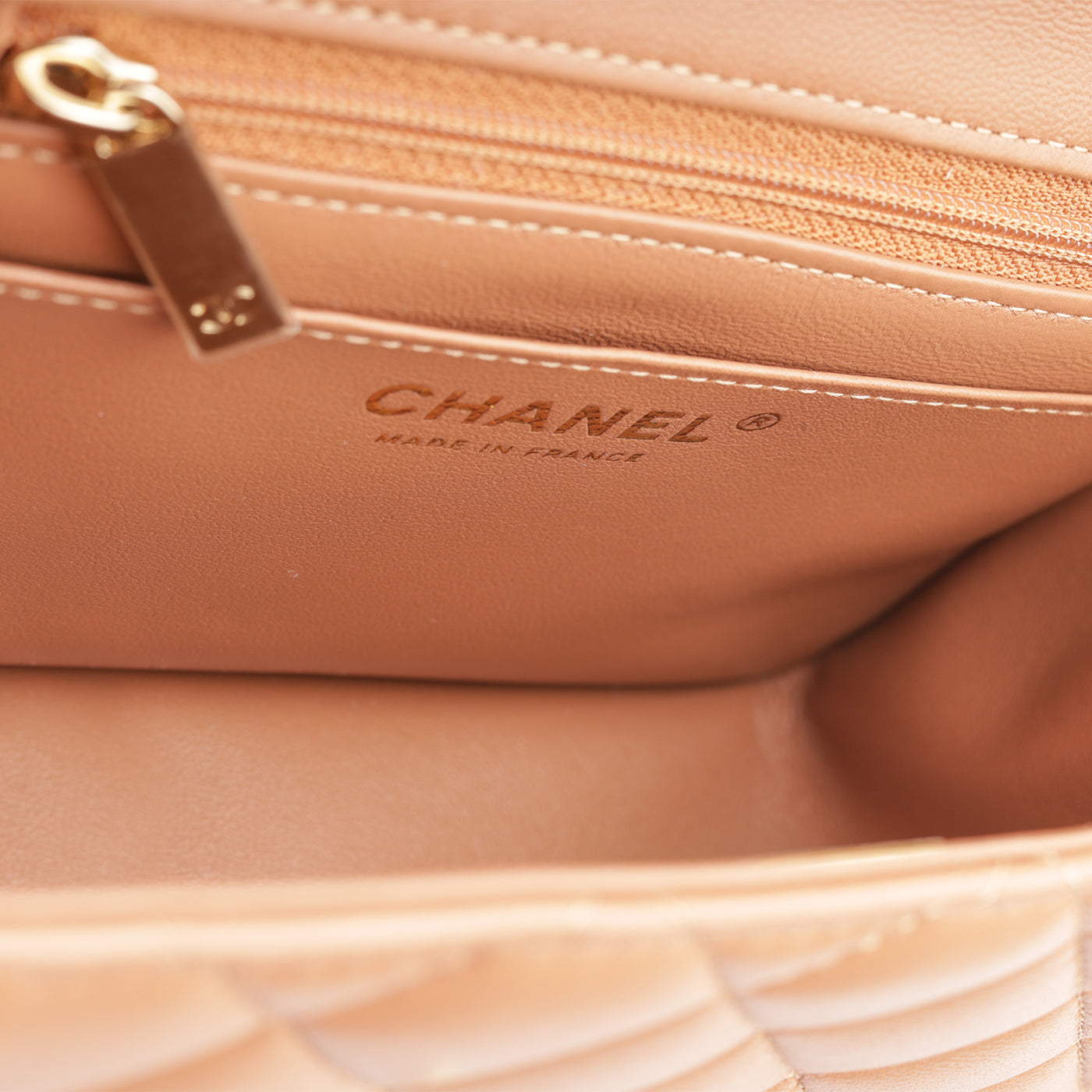 Chanel Mini Square Caramel - Designer WishBags