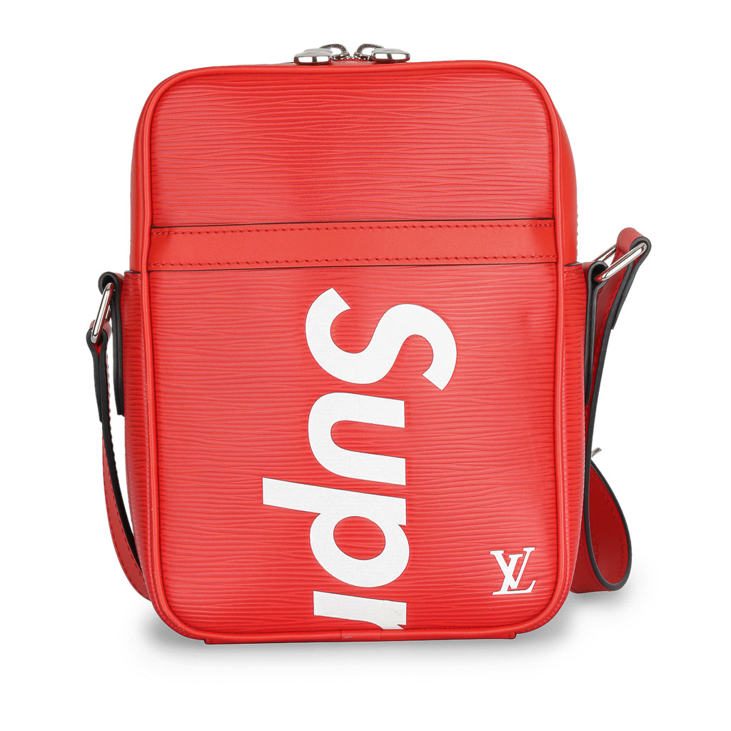 Louis Vuitton x Supreme Danube Red Epi Leather Crossbody Bag at