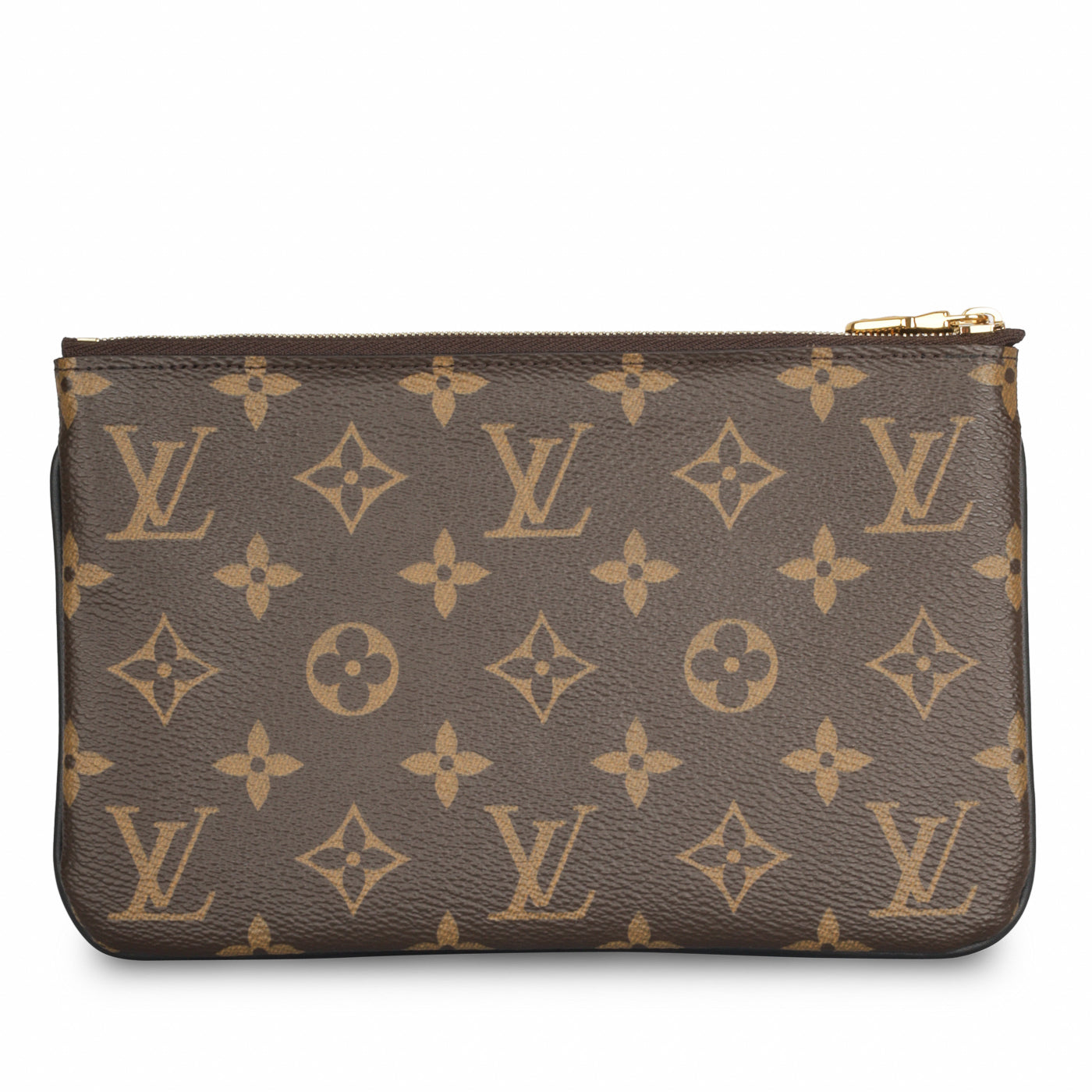 Louis Vuitton Double Zip Pochette Reverse Monogram Giant Brown