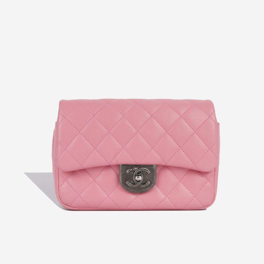 Double Carry Flap Bag - Pink