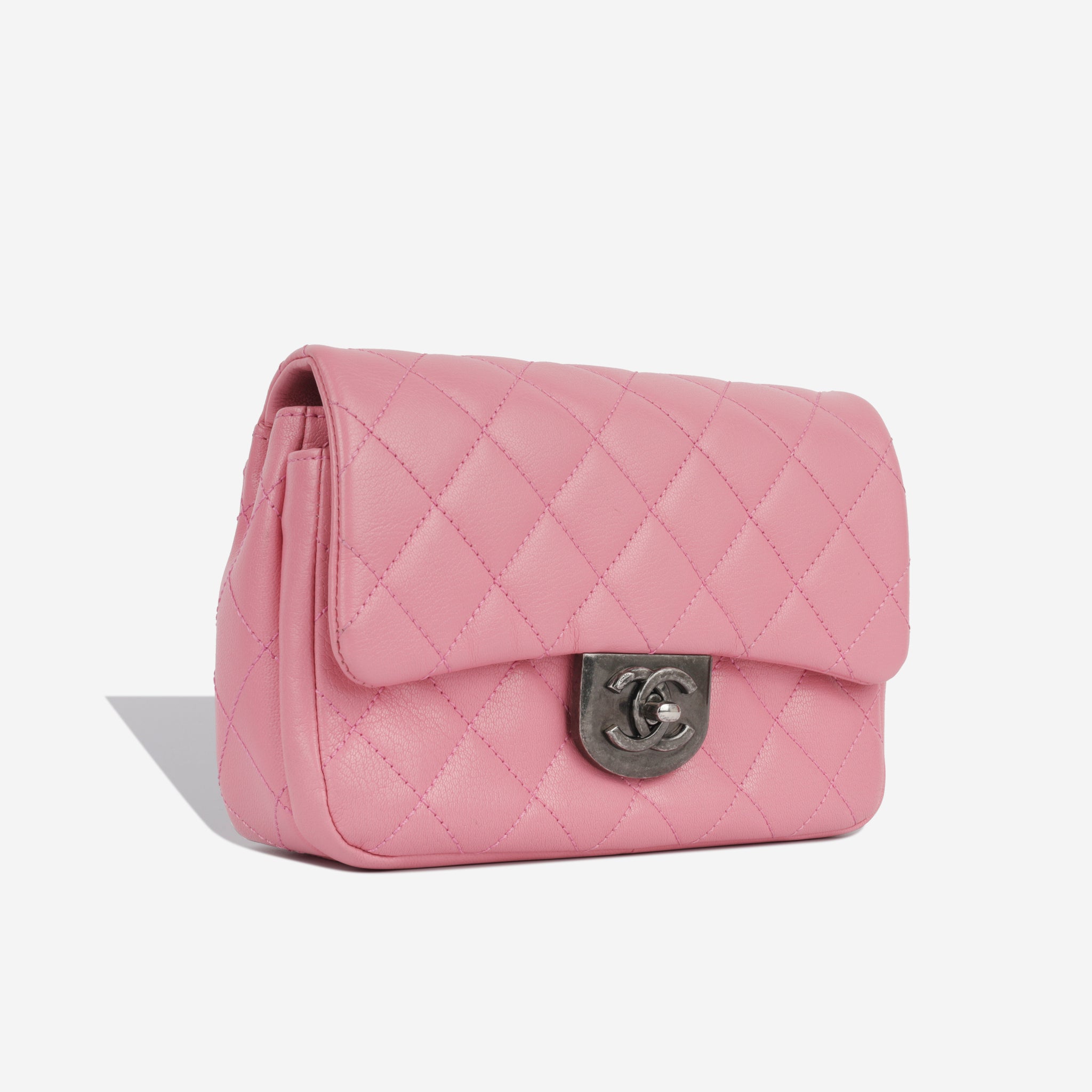 Double Carry Flap Bag - Pink