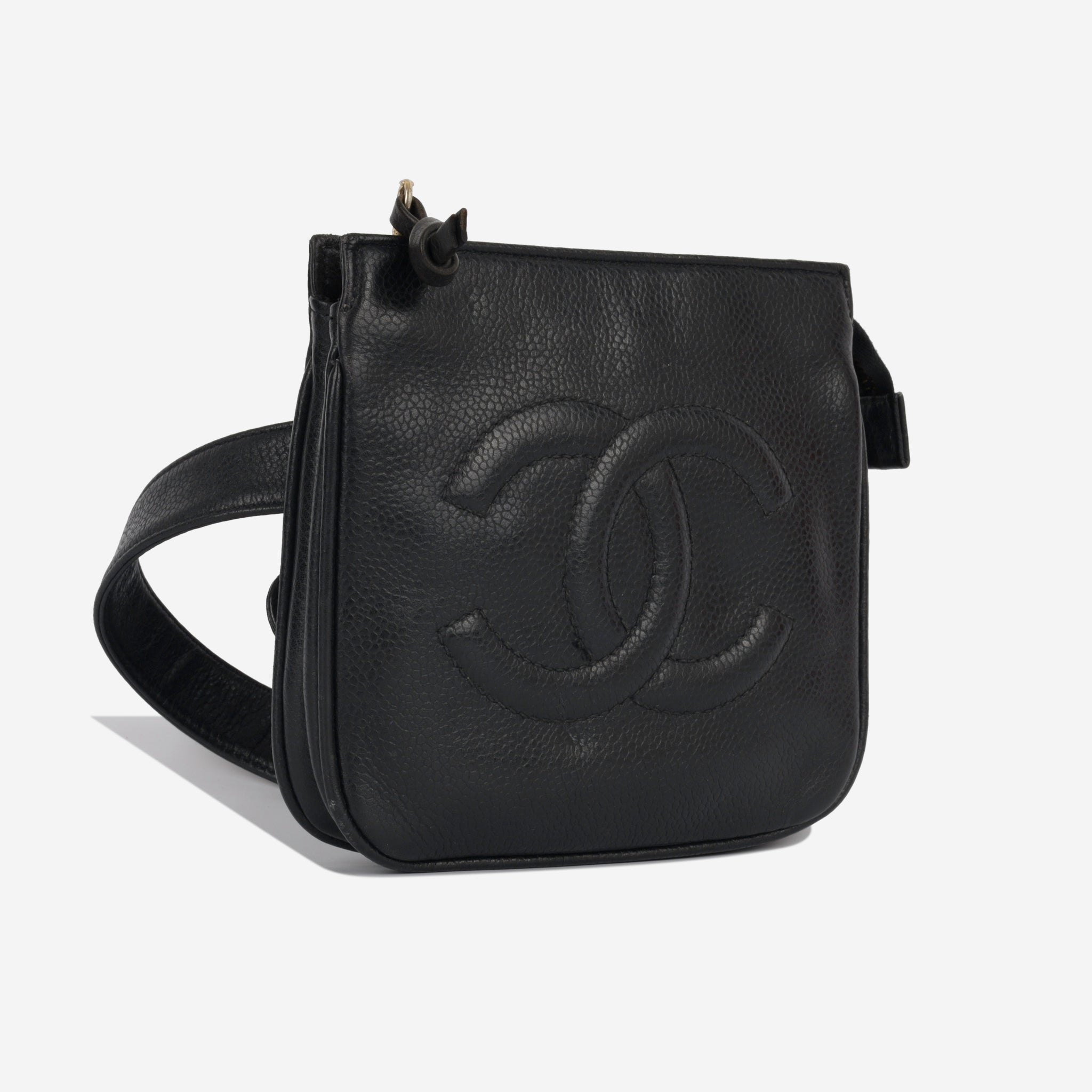 Chanel - Vintage Belt Bag - Pre-Loved - Black Caviar - GHW